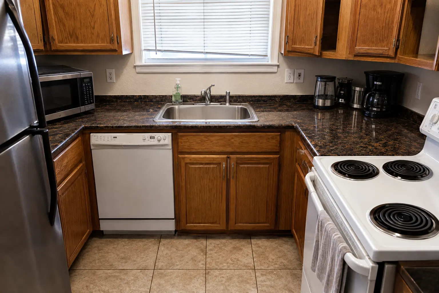 Kitchen after professional cleaning